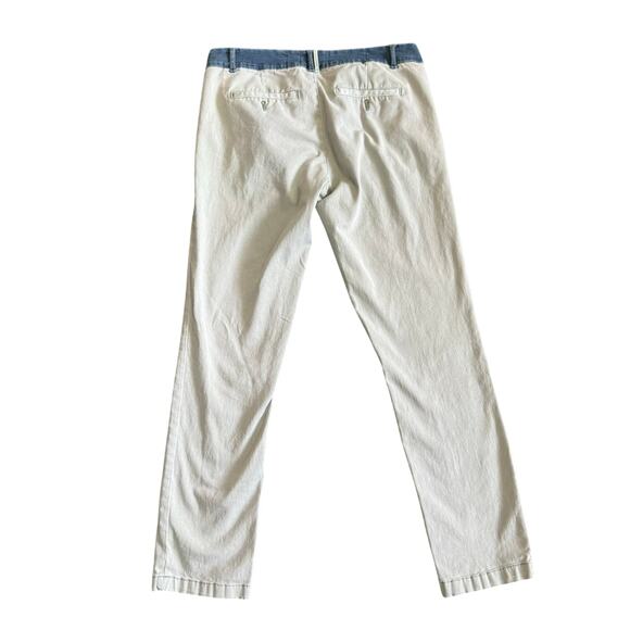 Anthropologie Pilcro & The Letterpress Hyphen Mint Blue Lace Leg Pants sz 27P - Picture 5 of 8